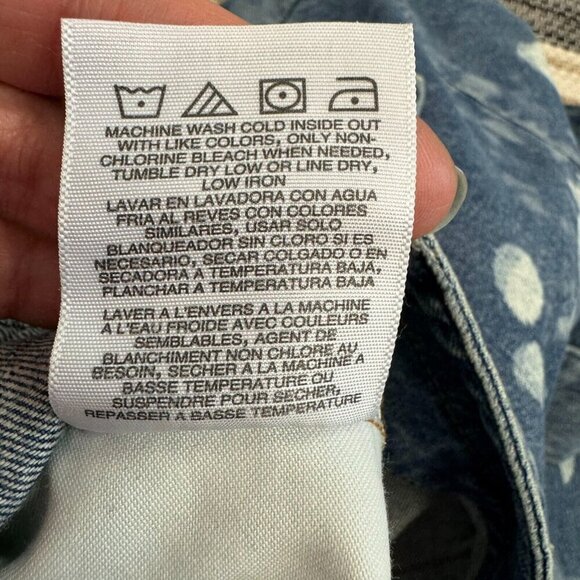 Lee Union-Alls Women's Coverall Denim Splatter Great Fog Pockets Blue Size Small - Picture 11 of 16